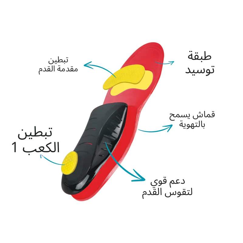 نعال دعم قوس القدم الذكي – راحة تبدأ من تحت رجلك
